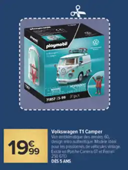 Carrefour Playmobil Volkswagen T1 Camper offre
