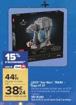 Carrefour LEGO Star Wars Lego AT AT offre