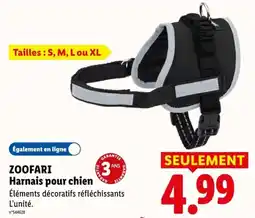 Lidl ZOOFARI Harnais pour chien offre