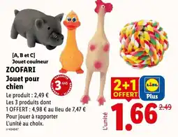 Lidl ZOOFARI Jouet couineur offre