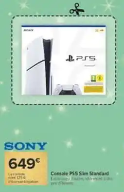 Carrefour Sony console ps5 slim standard offre