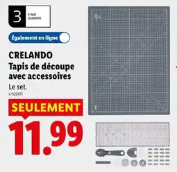 Lidl CRELANDO Tapis de découpe avec accessoires offre