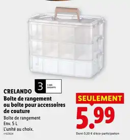 Lidl CRELANDO Boîte de rangement offre