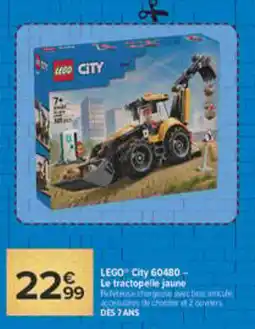 Carrefour LEGO City Le tractopelle jaune offre