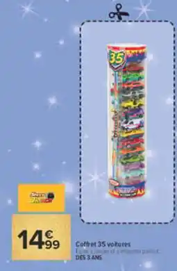 Carrefour Coffret 35 voitures offre