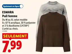 Lidl ESMARA Pull femme offre