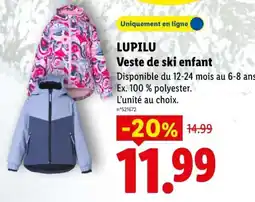 Lidl LUPILU Veste de ski enfant offre