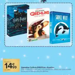 Carrefour Operation coffrets DVD Films famille offre