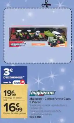 Carrefour Majorette colifret ferme class offre