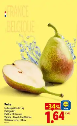Lidl Poire offre