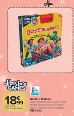 Carrefour Hasbro Games Docteur Maboul offre