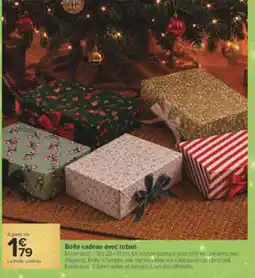 Carrefour Boite cadeau avec ruban offre