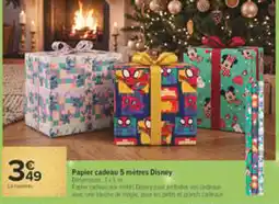 Carrefour Disney Papier cadeau offre