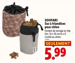Lidl ZOOOFARI Sac à friandises pour chien offre