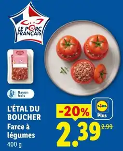 Lidl Farce à légumes offre