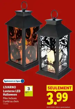 Lidl LIVARNO Lanterne LED Halloween offre