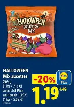 Lidl Halloween Lollipop Mix offre