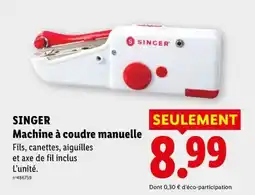 Lidl SINGER Machine à coudre manuelle offre