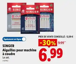 Lidl SINGER Aiguilles pour machine à coudre offre