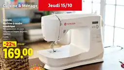 Lidl SINGER Machine à coudre numérique offre