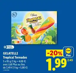 Lidl GELATELLI Tropical Tornados offre
