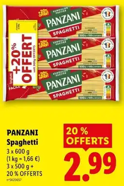 Lidl PANZANI Spaghetti offre