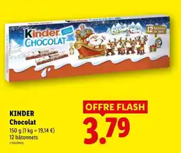 Lidl Kinder Chocolat offre