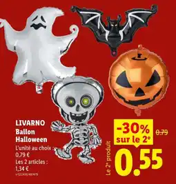 Lidl LIVARNO Ballon Halloween offre