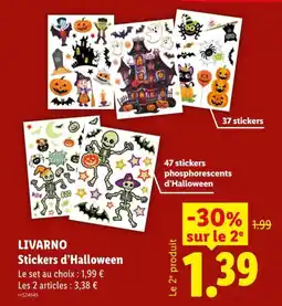 Lidl LIVARNO Stickers d'Halloween offre
