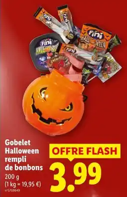 Lidl Fini Gobelet Halloween offre