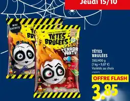 Lidl TÊTES BRULÉES offre