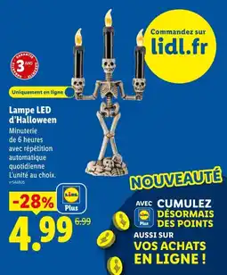 Lidl Lampe LED d'Halloween offre