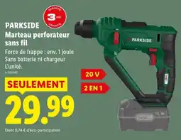 Lidl PARKSIDE Marteau perforateur sans fil offre