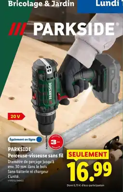 Lidl PARKSIDE Perceuse-visseuse sans fil offre