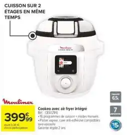 Carrefour Moulinex Cookeo avec air fryer intégré offre