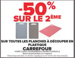Carrefour Carrefour Planches à découper en plastique offre