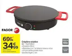 Carrefour FAGOR Crêpière rotative offre