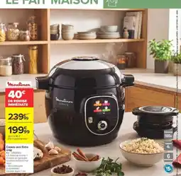 Carrefour Moulinex Cookeo avec Extra crisp offre