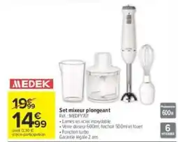 Carrefour MEDEK Set mixeur plongeant offre