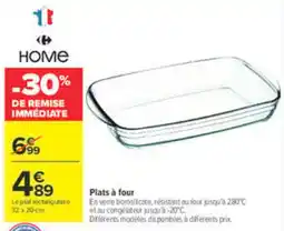 Carrefour HOME Plats à four offre
