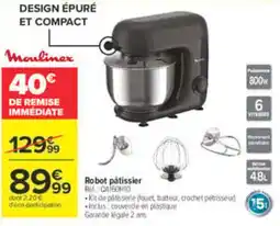 Carrefour Moulinex Robot pâtissier offre