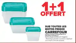 Carrefour Carrefour Boîtes freeze offre