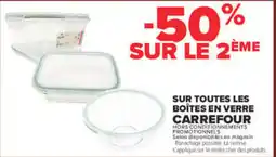 Carrefour Carrefour Boîtes en verre offre