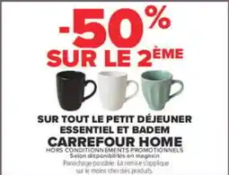 Carrefour Carrefour home petit déjeuner essentiel et badem offre