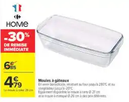Carrefour HOME Moules à gâteaux offre