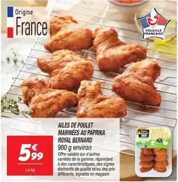 Netto ROYAL BERNARD AILES DE POULET MARINÉES AU PAPRIKA offre