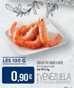 Match CREVETTE ROSE CUIT offre