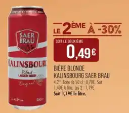 Match SAER BRAU KALINSBOURG offre