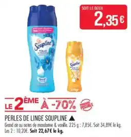 Match Soupline Perles de linge offre