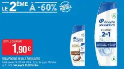 Match head&shoulders Shampooing offre
